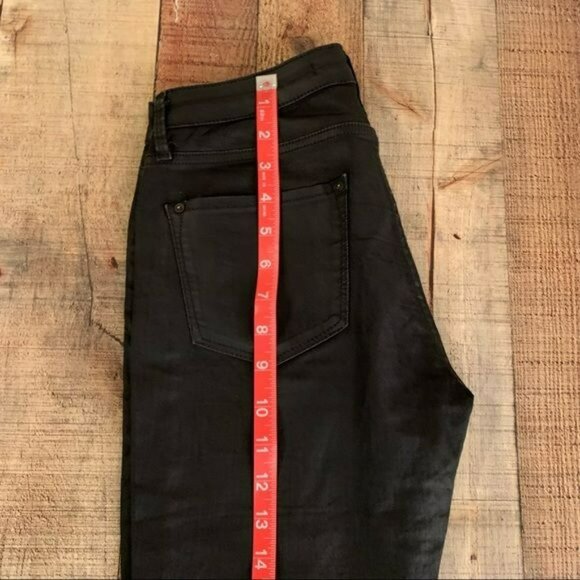 Zara womens size 2 faux leather black skinny jeans - Picture 5 of 10
